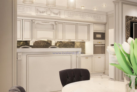 Дизайн проект кухни в московской квартире от Батенькофф