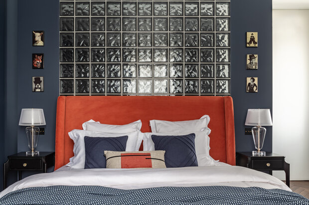 Фотография: Спальня в стиле Современный, Эклектика, Квартира, Проект дня, Москва, 4 и больше, Более 90 метров, Монолитно-кирпичный, Анастасия Федоровская – фото на INMYROOM