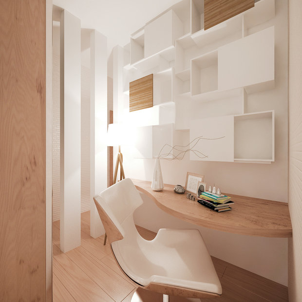 Фотография: Мебель и свет в стиле Современный, Квартира, Дома и квартиры, Проект недели, Мансарда – фото на INMYROOM