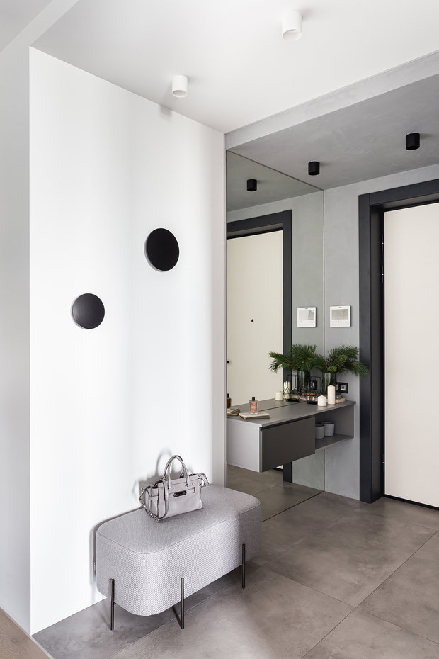 Фотография: Прихожая в стиле Современный, Минимализм, Квартира, Проект недели, Москва, 3 комнаты, Более 90 метров, Светлана Гальченко – фото на INMYROOM