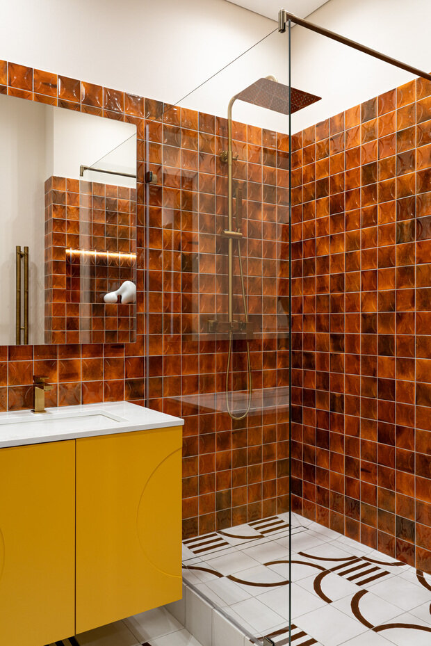 Фотография: Ванная в стиле Современный, Квартира, Проект дня, Москва, 2 комнаты, 40-60 метров, ЖК «Hide», Любовь Вербах – фото на INMYROOM