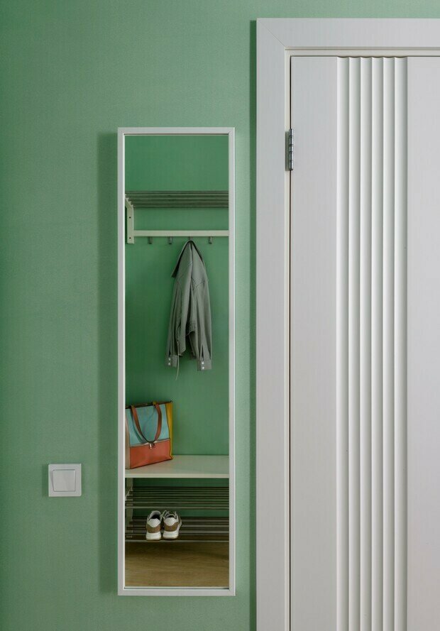 Фотография: Прихожая в стиле Современный, Малогабаритная квартира, Квартира, Проект дня, 1 комната, до 40 метров, Наталья Кадочникова – фото на INMYROOM