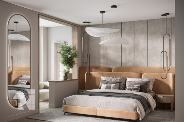 Фото из портфолио Квартира в стиле Джапанди – фотографии дизайна интерьеров на INMYROOM