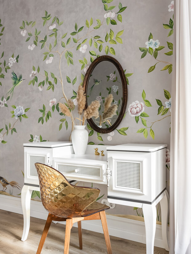 Фотография: Спальня в стиле Прованс и Кантри, Современный, Эклектика, Винтажный, Квартира, Проект недели, Челябинск, Сталинка, Кирпичный дом, 3 комнаты, 60-90 метров, Марина Кутепова – фото на INMYROOM