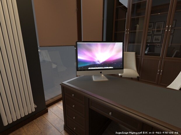Фото из портфолио Дизайн проект кабинета – фотографии дизайна интерьеров на INMYROOM