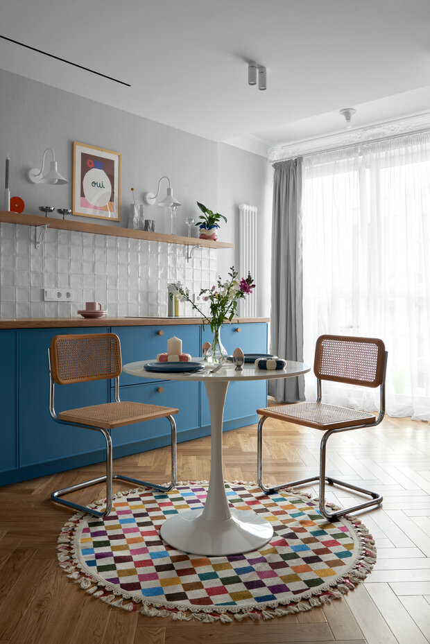 Фотография: Кухня и столовая в стиле Современный, Эклектика, Квартира, Проект дня, Беларусь, Минск, 2 комнаты, 60-90 метров, Анжелика Макаревич – фото на INMYROOM