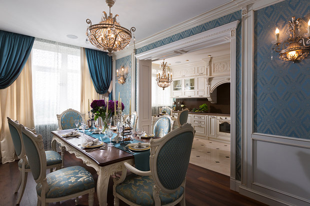 Фотография: Кухня и столовая в стиле Классический, Квартира, Дома и квартиры, Пентхаус – фото на INMYROOM