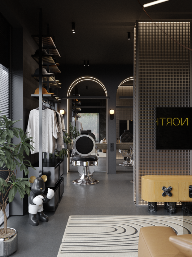 Визуализация интерьера офиса в современном стиле