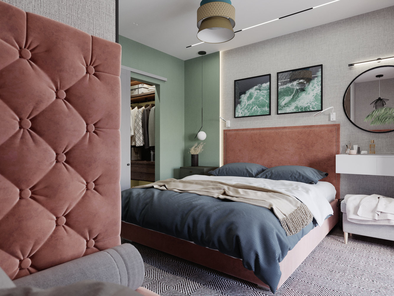 Фото из портфолио Apartment «Summer garden» – фотографии дизайна интерьеров на INMYROOM Фото из портфолио Apartment «Summer garden» – фотографии дизайна интерьеров на INMYROOM