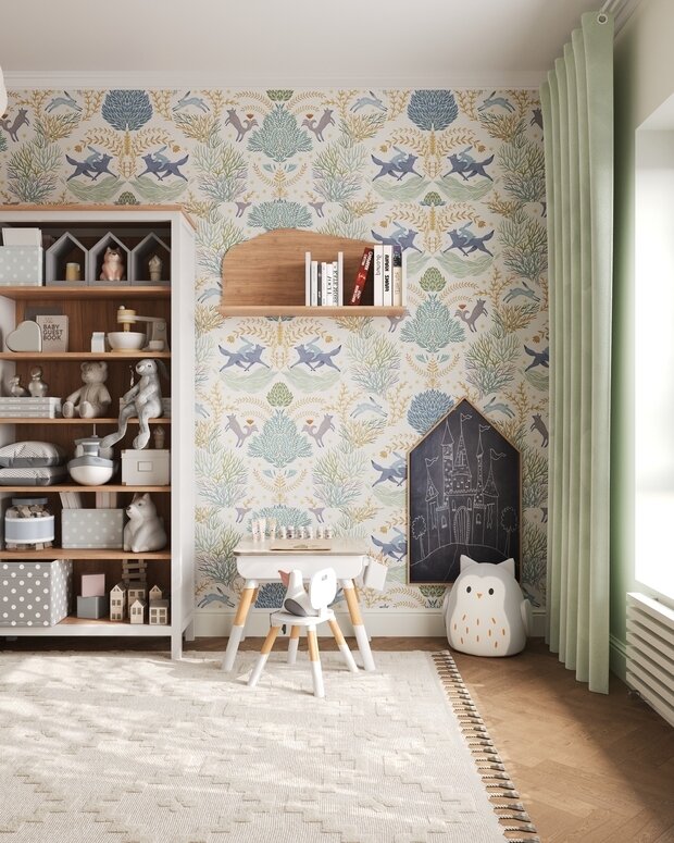 Фотография: Детская в стиле Скандинавский, Современный, Квартира, Проект дня, Санкт-Петербург, 3 комнаты, 60-90 метров, современный с элементами классики и французского стиля, Гера Остин, Анна Лаковская – фото на INMYROOM