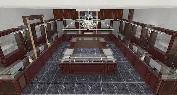 Фото из портфолио Отдел "Русское золото" в ТЦ – фотографии дизайна интерьеров на INMYROOM
