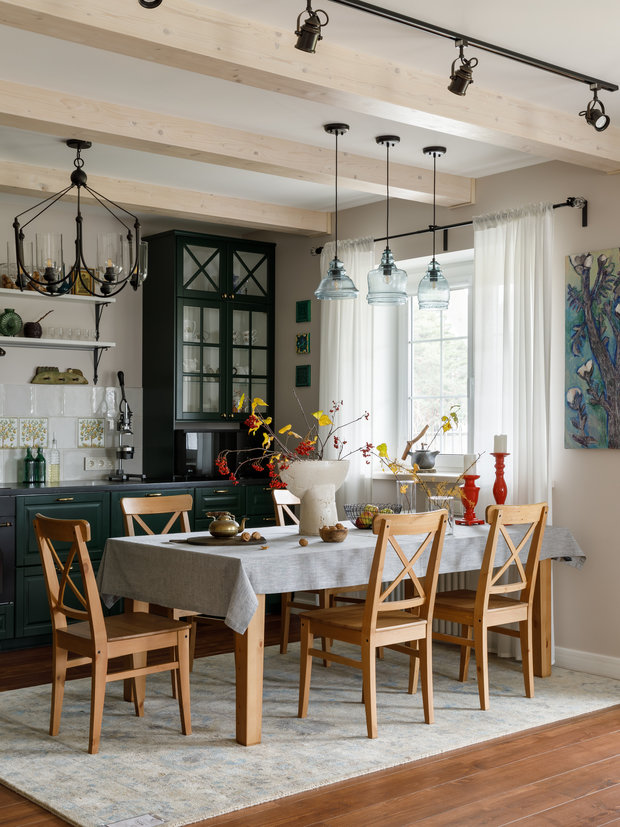 Фотография: Кухня и столовая в стиле Прованс и Кантри, Современный, Дом, Проект недели, Дача, Дом и дача, Ленинградская область, 4 и больше, Более 90 метров, Елена Горячева, Студия «Мистер Дизайн» – фото на INMYROOM
