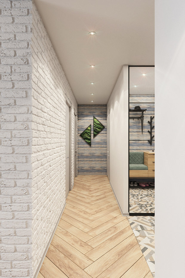 Фото из портфолио Квартира 61,4 м2 (2020) – фотографии дизайна интерьеров на INMYROOM