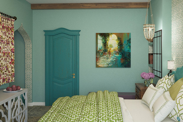 Фото из портфолио Эклектика в бирюзовых тонах – фотографии дизайна интерьеров на INMYROOM