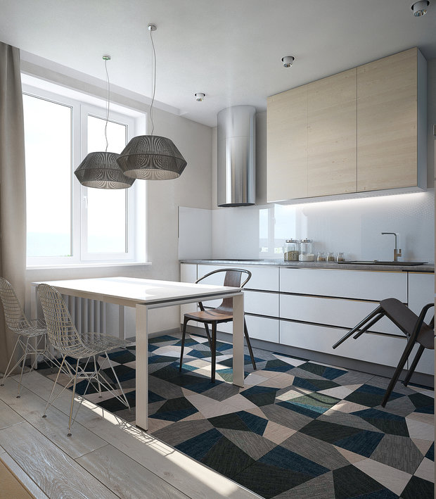 Фото из портфолио квартира в мягком современном стиле  – фотографии дизайна интерьеров на INMYROOM