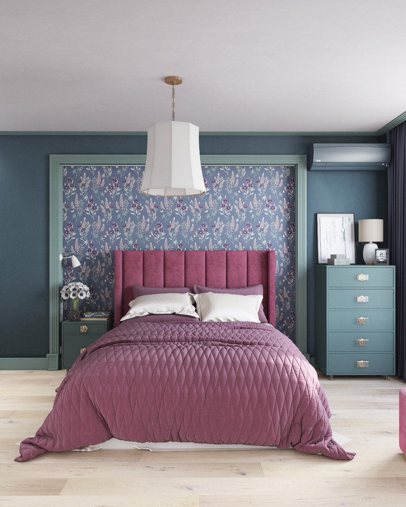 Фотография: Спальня в стиле Современный, Эклектика, Проект недели, Москва, 2 комнаты, 60-90 метров, Манана Хучуа – фото на INMYROOM