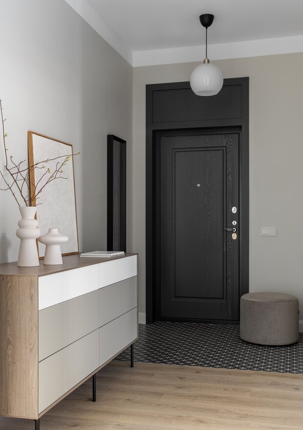 Фотография: Прихожая в стиле Скандинавский, Современный, Минимализм, Квартира, Проект недели, Москва, 2 комнаты, 60-90 метров, Мария Пашкевич – фото на INMYROOM