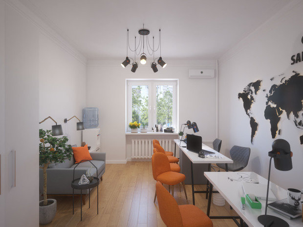 Фото из портфолио Офис для туристической фирмы. – фотографии дизайна интерьеров на INMYROOM