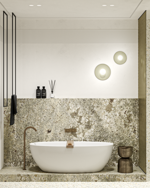 Фотография: Ванная в стиле Современный, Квартира, Проект недели, Москва, Марина Суворова, Екатерина Русскова, 2 комнаты, 60-90 метров, Attico Interior – фото на INMYROOM