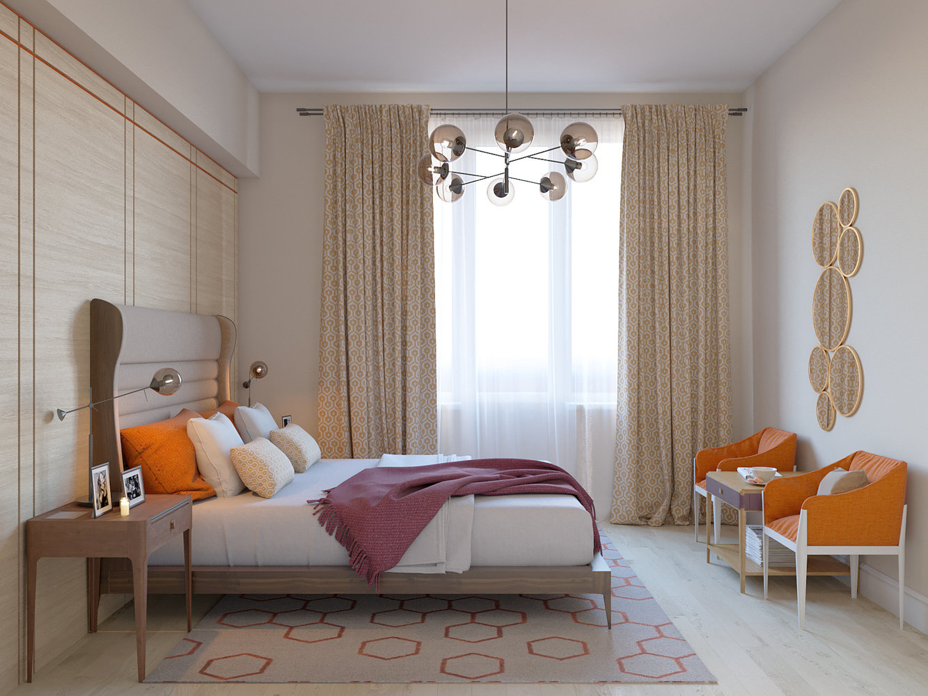 Фотография: Спальня в стиле Современный, Квартира, Проект дня, Москва, Студия 3.14, Сталинка, 3 комнаты, 60-90 метров, Марина Козлякова – фото на INMYROOM