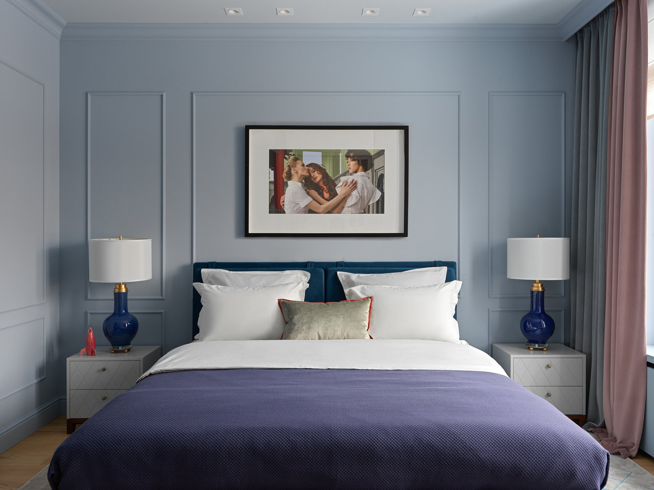 Фотография: Спальня в стиле Современный, Квартира, Проект недели, Москва, 4 и больше, Более 90 метров, Ксения Мезенцева – фото на INMYROOM