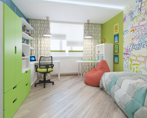 Фото из портфолио ЖК Преображенский, 98 м2 – фотографии дизайна интерьеров на INMYROOM