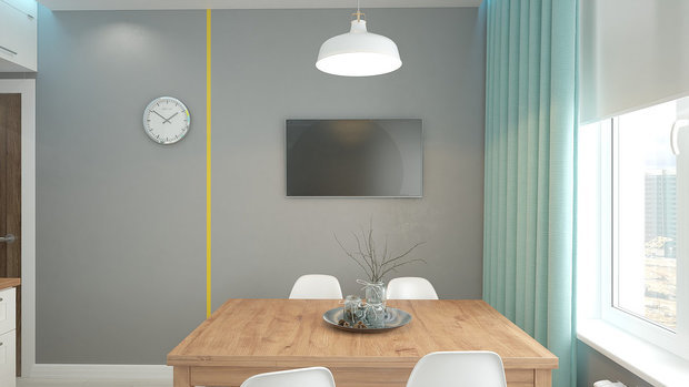 Фото из портфолио 2-к квартира, 64 м2 – фотографии дизайна интерьеров на INMYROOM