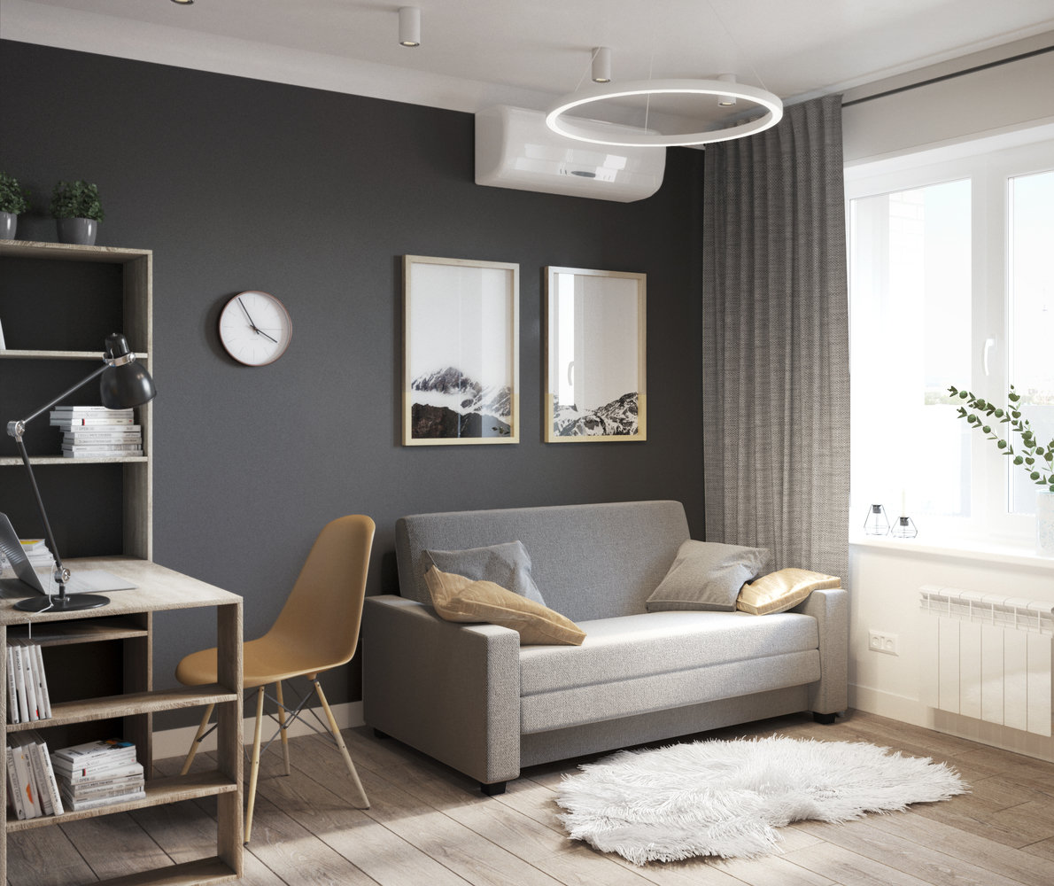 Фотография: Гостиная в стиле Современный, Скандинавский, Малогабаритная квартира, Квартира, Проект недели, Москва, Кирпичный дом, 1 комната, до 40 метров, Rerooms.ru – фото на INMYROOM Фотография: Гостиная в стиле Современный, Скандинавский, Малогабаритная квартира, Квартира, Проект недели, Москва, Кирпичный дом, 1 комната, до 40 метров, Rerooms.ru – фото на INMYROOM