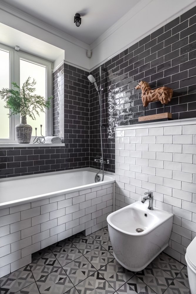 Фотография: Ванная в стиле Эклектика, Квартира, Проект дня, Новосибирск, Кирпичный дом, 3 комнаты, 60-90 метров, Дарья Шапошникова – фото на INMYROOM