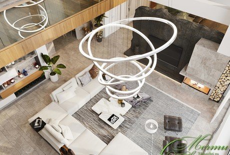 Природные мотивы в интерьере дома в Канаде