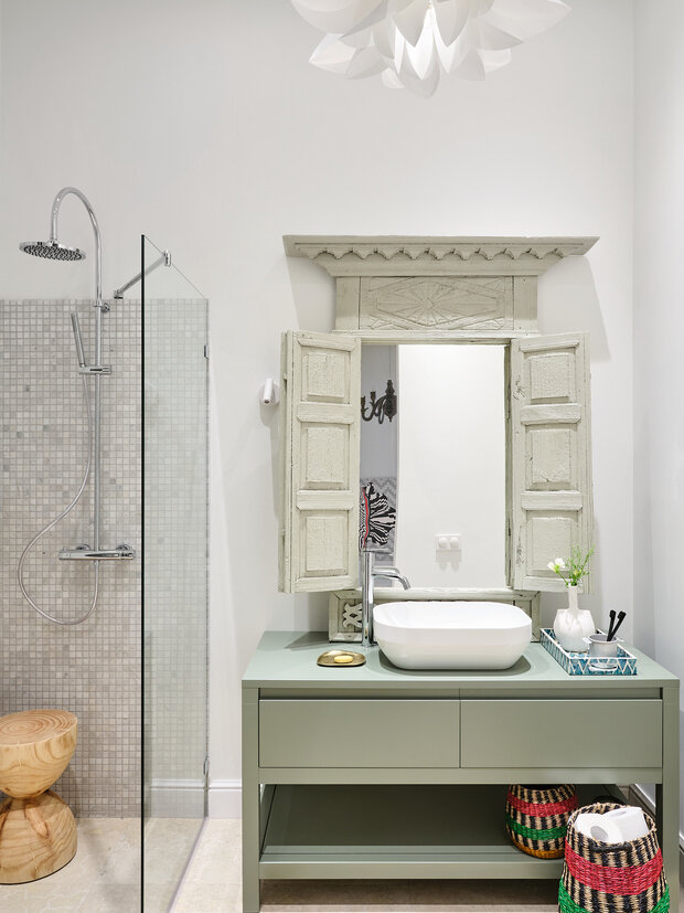 Фотография: Ванная в стиле Эклектика, Минимализм, Квартира, Студия, Москва, Гид, Анна Эрман – фото на INMYROOM