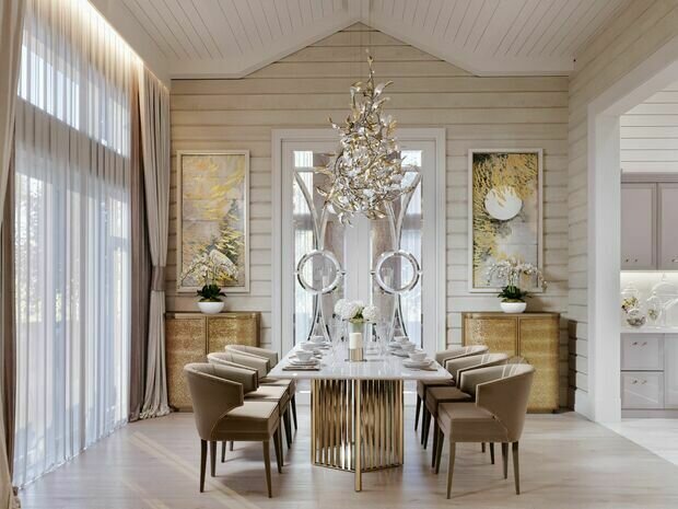 Фото из портфолио Дом 281,5 м² в КП Руза Фэмили: светлый интерьер для светлой семьи – фотографии дизайна интерьеров на INMYROOM