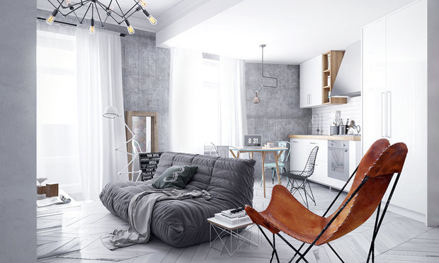 Фото из портфолио Парижский loft – фотографии дизайна интерьеров на INMYROOM