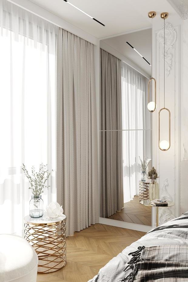 Фото из портфолио Воздушная современная классика в ЖК Матч Пойнт – фотографии дизайна интерьеров на INMYROOM