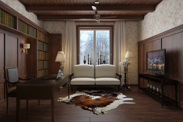Фото из портфолио Кабинет в стиле рустика – фотографии дизайна интерьеров на INMYROOM