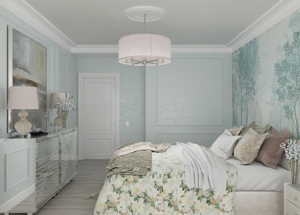 Фото из портфолио Спальня "Forest" – фотографии дизайна интерьеров на INMYROOM