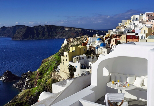 Фото из портфолио Люкс в пещере на греческом острове Санторини – фотографии дизайна интерьеров на INMYROOM