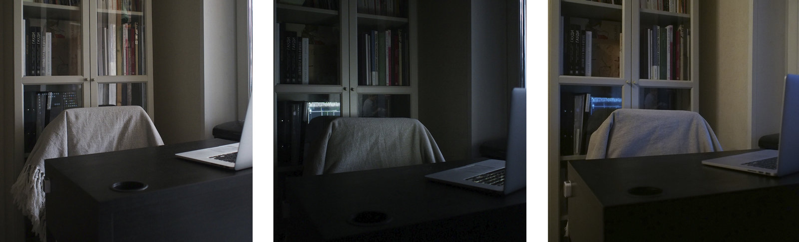 1 — начало видеотрансляции; 2 — через час после начала; 3 — искусственный свет. 1 — начало видеотрансляции; 2 — через час после начала; 3 — искусственный свет.