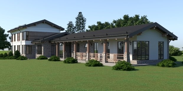 Фото из портфолио Шале Прерий – фотографии дизайна интерьеров на INMYROOM