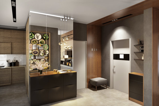 Фото из портфолио Проект квартиры 153 м2 – фотографии дизайна интерьеров на INMYROOM