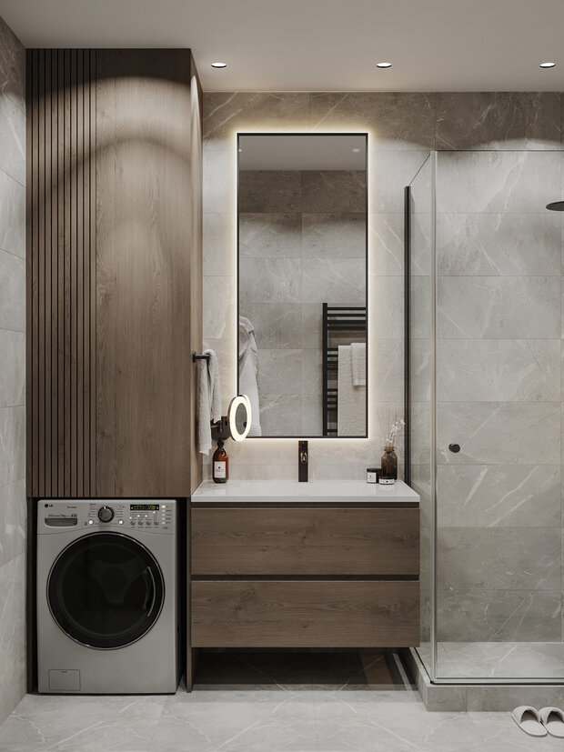 Фото из портфолио Дизайн-проект квартиры в ЖК «NEVA RESIDENCE» – фотографии дизайна интерьеров на INMYROOM