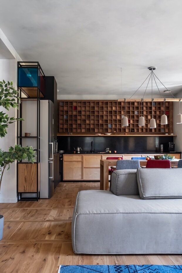 Фотография: Кухня и столовая в стиле Современный, Эклектика, Эко, Проект недели, Дом и дача, Кирпичный дом, Более 90 метров – фото на INMYROOM