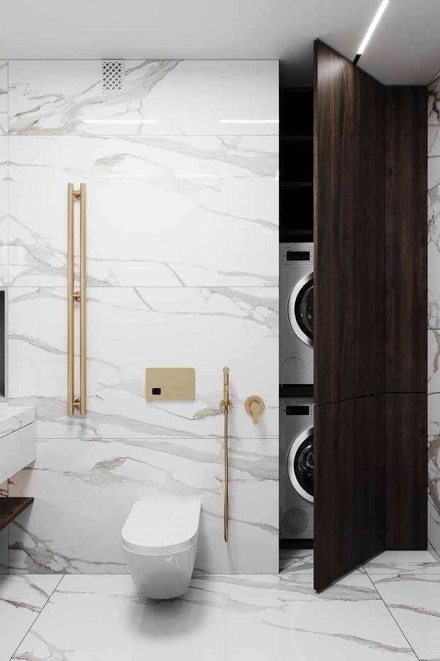 Фото из портфолио Воздушная современная классика в ЖК Матч Пойнт – фотографии дизайна интерьеров на INMYROOM