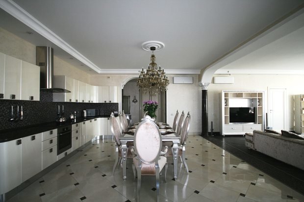 Фотография: Кухня и столовая в стиле Эклектика, Квартира, Дома и квартиры – фото на INMYROOM