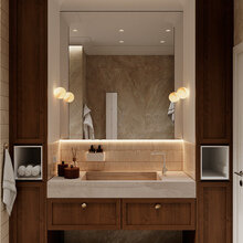 Фото из портфолио Интерьер дома из бруса на новой риге – фотографии дизайна интерьеров на INMYROOM