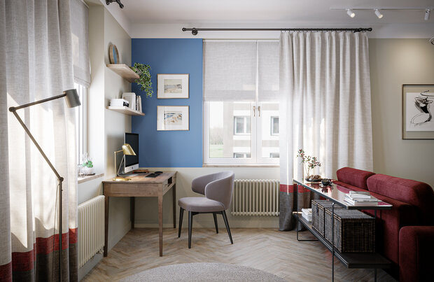 Фотография: Гостиная в стиле Современный, Скандинавский, Квартира, Проект дня, Санкт-Петербург, 2 комнаты, 60-90 метров, Анна Иноземцева – фото на INMYROOM