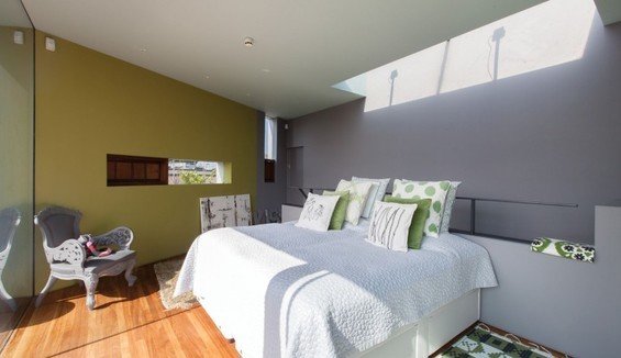 Фотография: Спальня в стиле Минимализм, Квартира, Терраса, Дома и квартиры, Лондон, Пентхаус – фото на INMYROOM