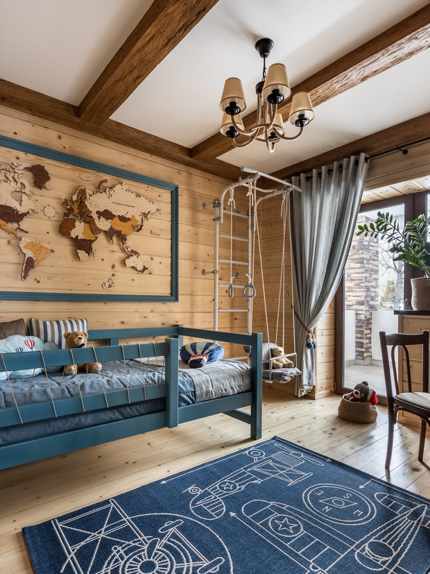 Фотография: Детская в стиле Прованс и Кантри, Классический, Эклектика, Дом, Проект дня, Дом и дача, как обустроить загородный дом, дизайн двухэтажного дома, как оформить дом в классическом стиле, 4 и больше, Более 90 метров, Самарская область, Татьяна Киреева, ремонт в доме – фото на INMYROOM