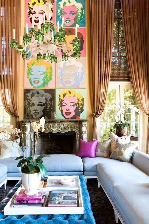 Фотография: Гостиная в стиле Эклектика, Декор интерьера, Декор дома, Картины, Поп-арт – фото на INMYROOM Фотография: Гостиная в стиле Эклектика, Декор интерьера, Декор дома, Картины, Поп-арт – фото на INMYROOM