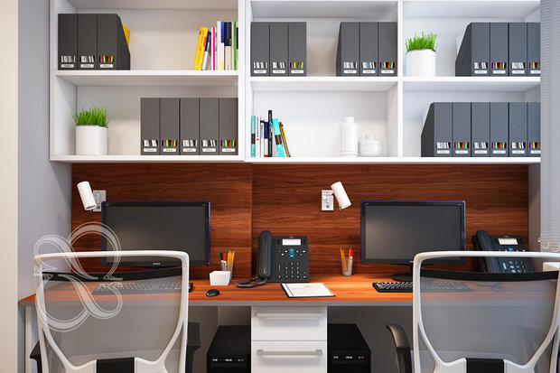 Фото из портфолио Проект: Sunny Office – фотографии дизайна интерьеров на INMYROOM
